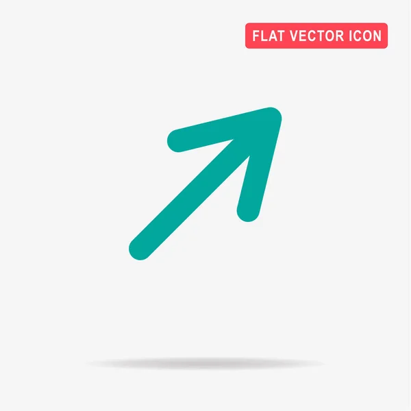 Icono Flecha Ilustración Del Concepto Vectorial Para Diseño — Vector de stock