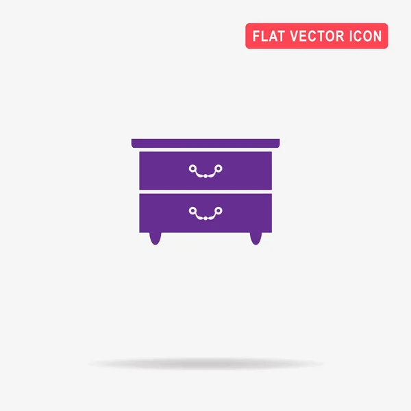 Kast Kast Pictogram Vectorillustratie Concept Voor Ontwerp — Stockvector