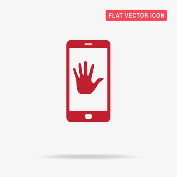 Mobiele Hallo Pictogram Vectorillustratie Concept Voor Ontwerp — Stockvector