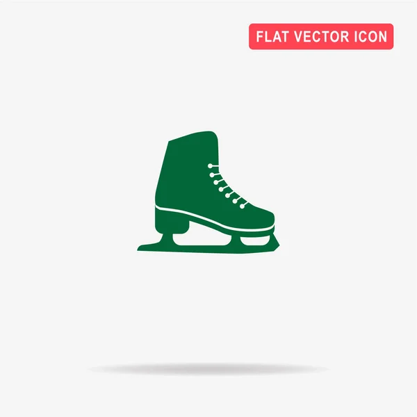 Eiskunstlauf Ikone Vektor Konzept Illustration Für Design — Stockvektor