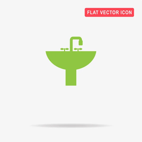 Icono Del Fregadero Ilustración Del Concepto Vectorial Para Diseño — Vector de stock