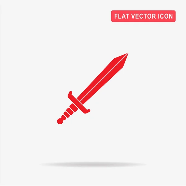 Meč Ikona Vektorové Ilustrace Koncept Pro Design — Stockový vektor