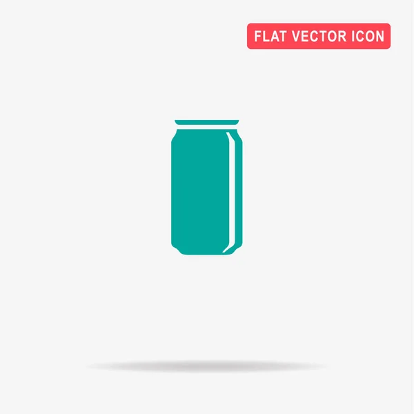 Soda Can Icon Vector Concept Illustration Design — Stock Vector