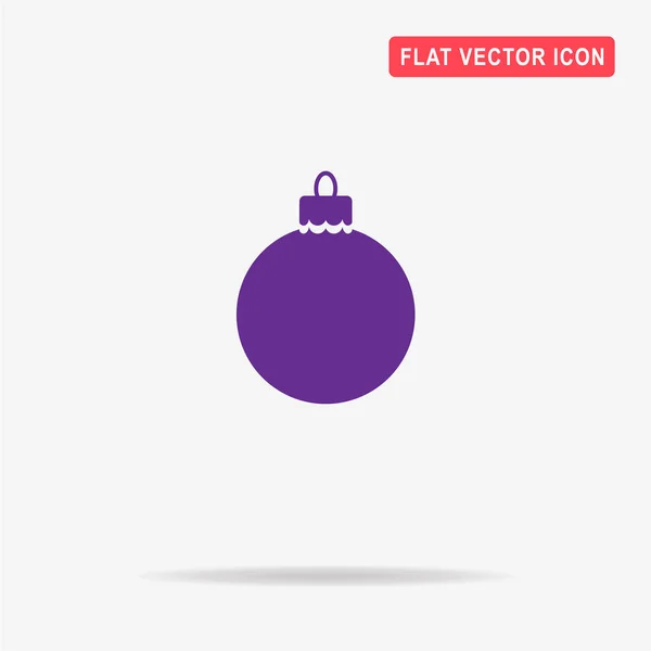 Kerst Bal Pictogram Vectorillustratie Concept Voor Ontwerp — Stockvector