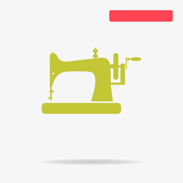 Sewing Machine Icon Vector Concept Illustration Design — Stock Vector