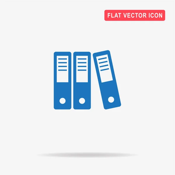 Icono Carpeta Ilustración Del Concepto Vectorial Para Diseño — Vector de stock