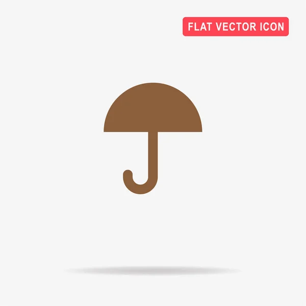 Regenschirm Symbol Vektor Konzept Illustration Für Design — Stockvektor