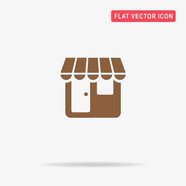 Shop Icon Vector Concept Illustration Design — Stock Vector