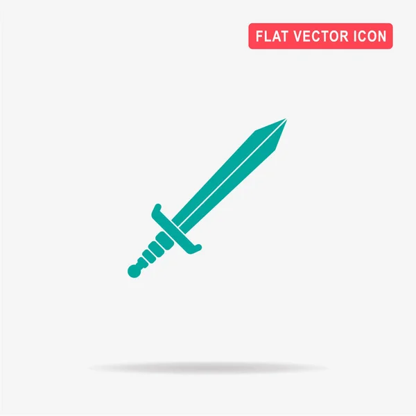 Schwert Symbol Vektor Konzept Illustration Für Design — Stockvektor