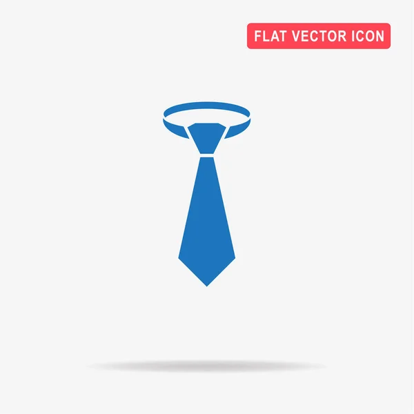 Krawattensymbol Vektor Konzept Illustration Für Design — Stockvektor