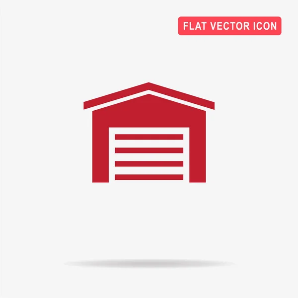 Garázs Ikonra Vektor Koncepció Illusztráció Design — Stock Vector