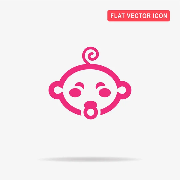 Baby Jongen Pictogram Vectorillustratie Concept Voor Ontwerp — Stockvector