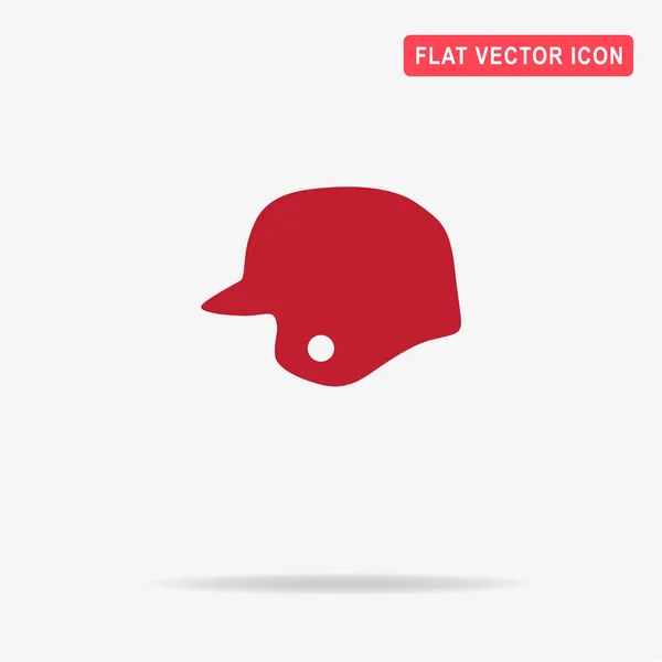 Baseball Helm Pictogram Vectorillustratie Concept Voor Ontwerp — Stockvector