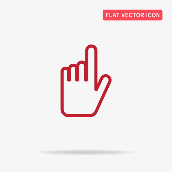 Handklick Symbol Vektor Konzept Illustration Für Design — Stockvektor