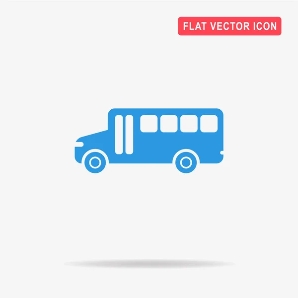 Icône Bus Scolaire Illustration Vectorielle Concept Pour Design — Image vectorielle