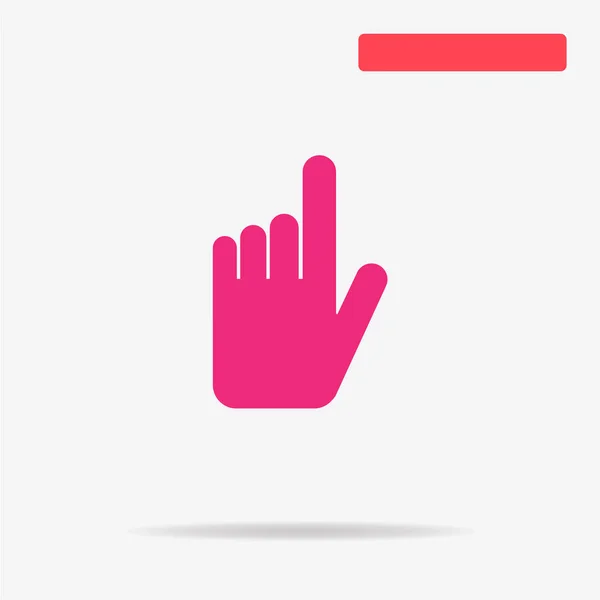 Hand Click Icon Vector Concept Illustration Design — Stock Vector