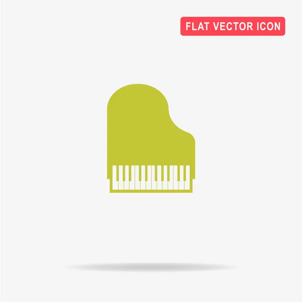 Piano Pictogram Vectorillustratie Concept Voor Ontwerp — Stockvector