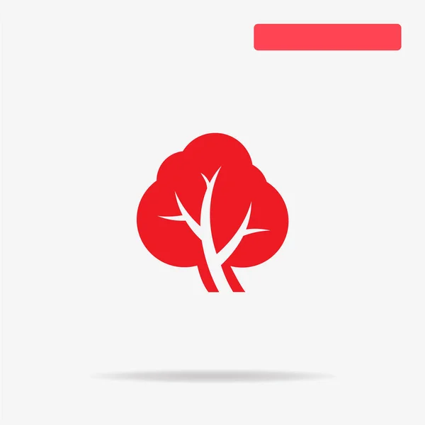 Icono Del Árbol Ilustración Del Concepto Vectorial Para Diseño — Vector de stock