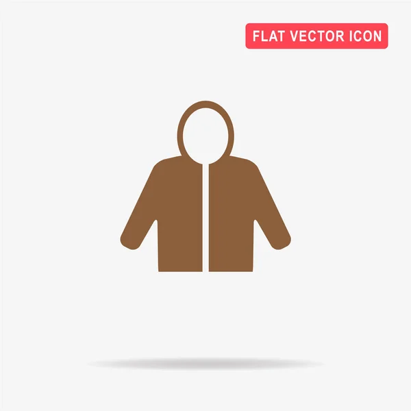 Hoodie Icon Vector Concept Illustration Design — Stock Vector