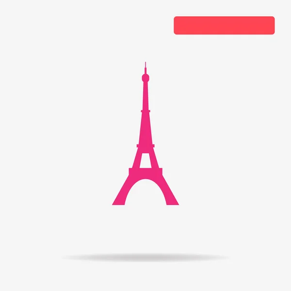 Eiffel Toren Pictogram Vectorillustratie Concept Voor Ontwerp — Stockvector