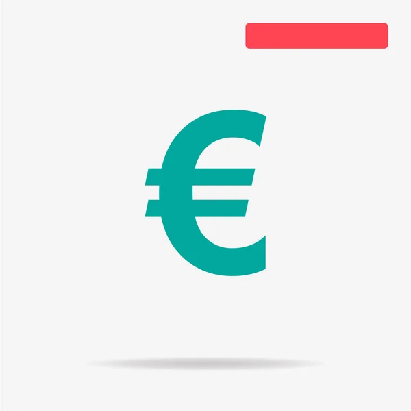 Euro Sign Icon Vector Concept Illustration Design — Stockvector