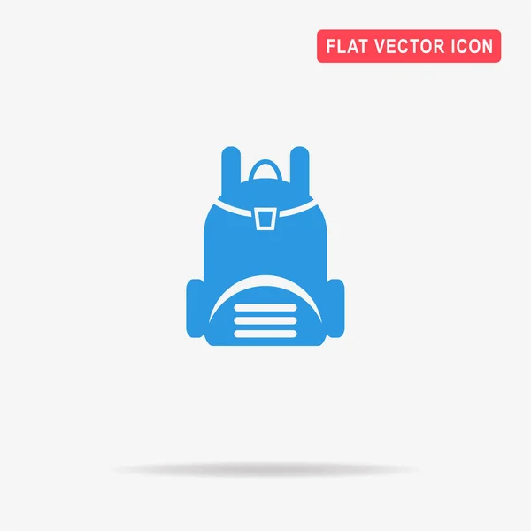 Rugzak Pictogram Vectorillustratie Concept Voor Ontwerp — Stockvector