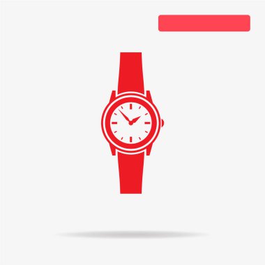 Saat simgesi. Vektör konsept illüstrasyon tasarımı için.