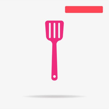 Mutfak spatula simgesi. Vektör konsept illüstrasyon tasarımı için.