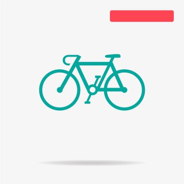 Bisiklet simgesi. Vektör konsept illüstrasyon tasarımı için.