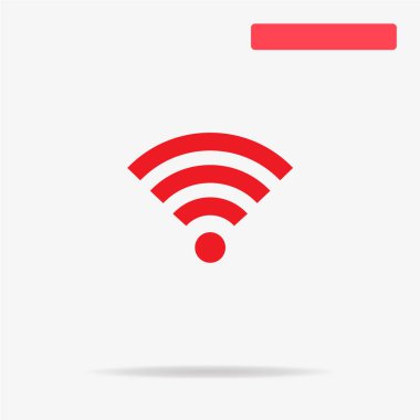 WiFi simgesi. Vektör konsept illüstrasyon tasarımı için.