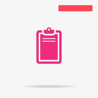 Liste simgesi. Vektör konsept illüstrasyon tasarımı için.