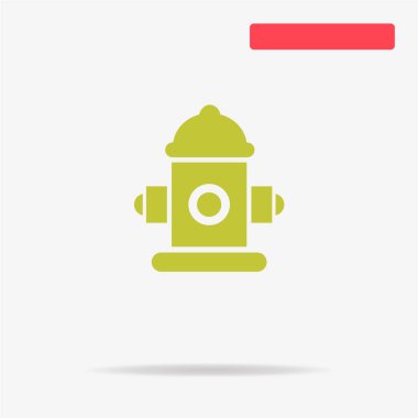 Fireplug simgesi. Vektör konsept illüstrasyon tasarımı için.