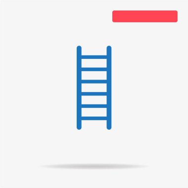 Merdiven simgesi. Vektör konsept illüstrasyon tasarımı için.