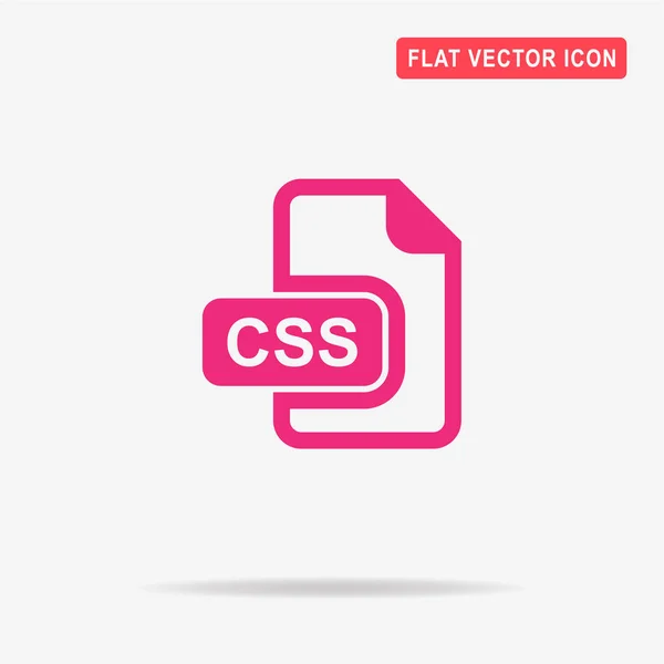 Css Pictogram Vectorillustratie Concept Voor Ontwerp — Stockvector