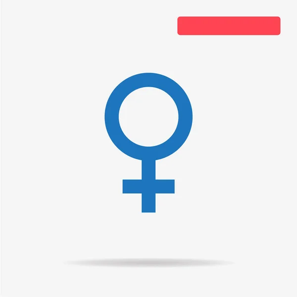 女性の性的指向のアイコン デザインのベクトルの概念図 — ストックベクタ