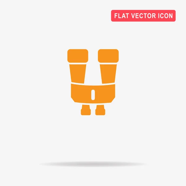 Fernglassymbol Vektor Konzept Illustration Für Design — Stockvektor