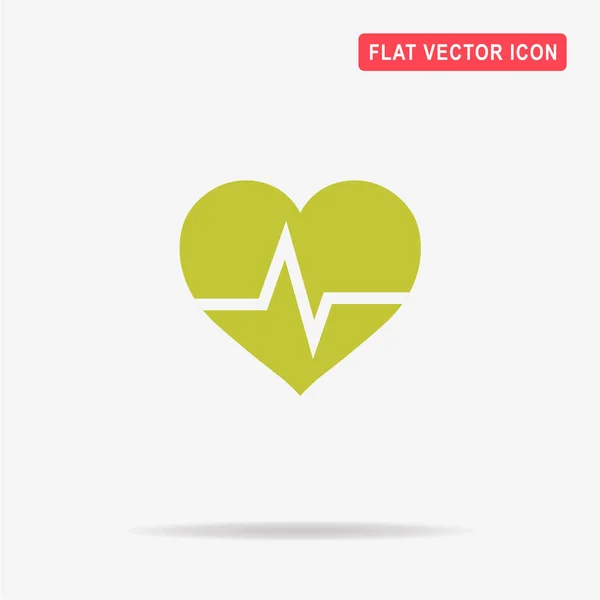 Heartbeat Ikonen Begreppet Vektorillustration För Design — Stock vektor