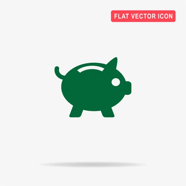 Piggy Bank Icon Ilustrație Concept Vectorial Pentru Design — Vector de stoc