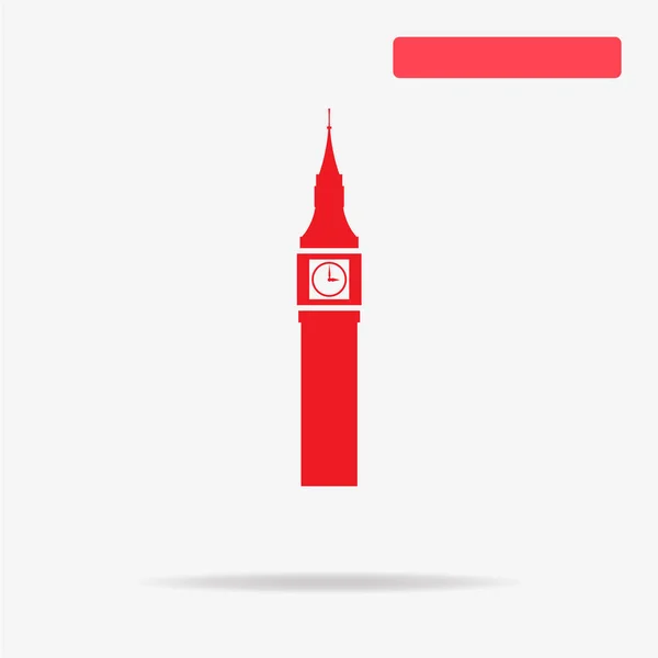 Icona Del Big Ben Illustrazione Concettuale Vettoriale Design — Vettoriale Stock