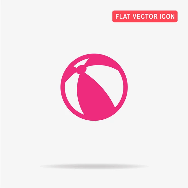 Значок Пляжного Мяча Векторная Концепция — стоковый вектор