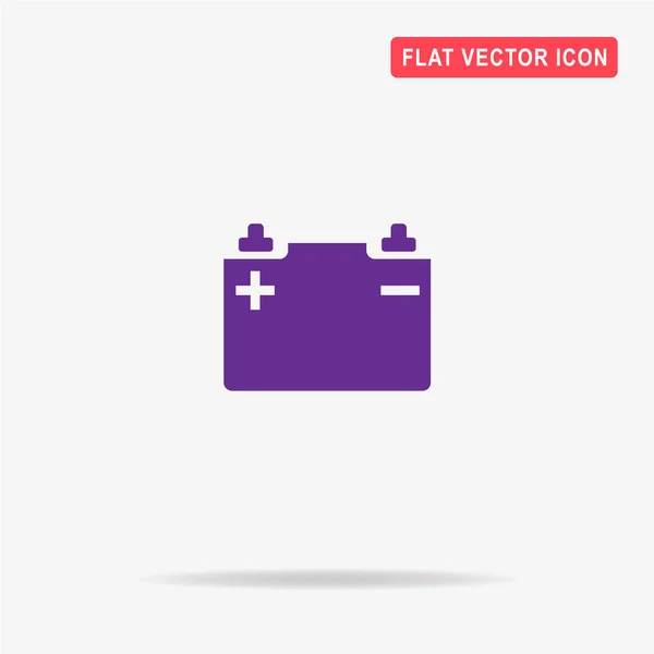 Autobatterie Symbol Vektor Konzept Illustration Für Design — Stockvektor