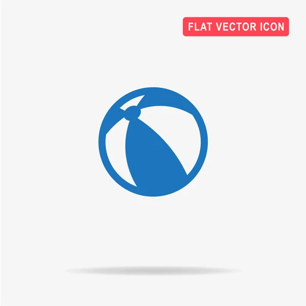 Icono Pelota Playa Ilustración Del Concepto Vectorial Para Diseño — Vector de stock