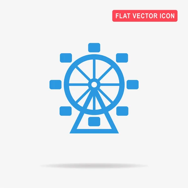 Reuzenrad Pictogram Vectorillustratie Concept Voor Ontwerp — Stockvector