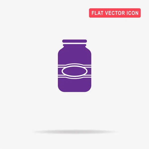 Icono Del Tarro Ilustración Del Concepto Vectorial Para Diseño — Vector de stock