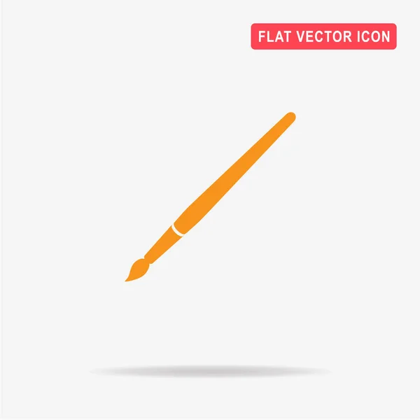 Paint Brush Icon Vector Concept Illustration Design — Stock Vector