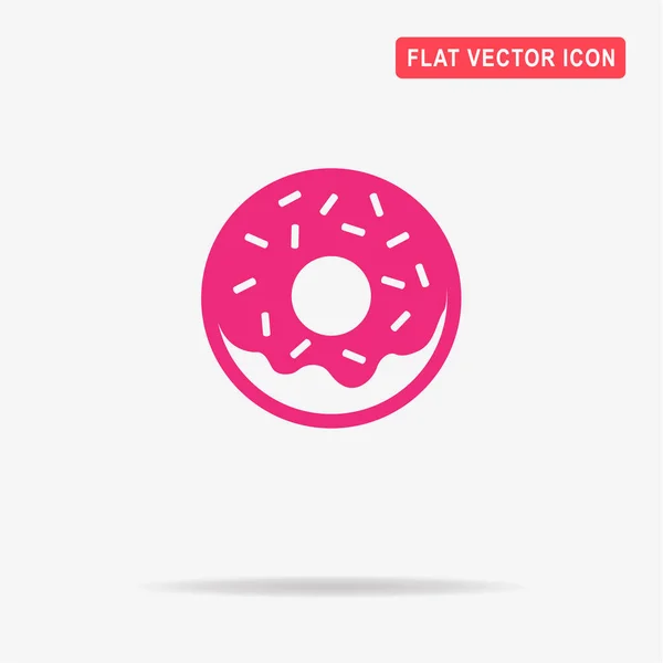 Icône Donut Illustration Vectorielle Concept Pour Design — Image vectorielle