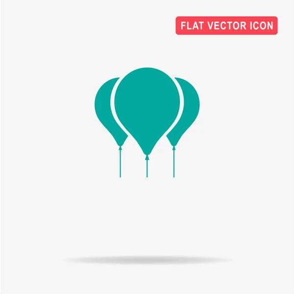 Balonlar Simgesi Vektör Konsept Illüstrasyon Tasarımı Için — Stok Vektör