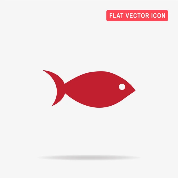 Ícone Peixe Ilustração Conceito Vetor Para Design — Vetor de Stock