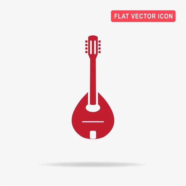 Mandolin Ikonen Begreppet Vektorillustration För Design — Stock vektor