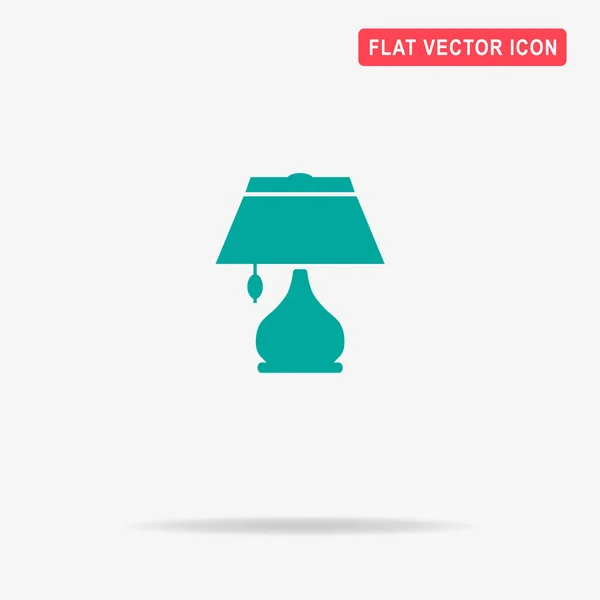 Lamp Icon Vector Concept Illustration Design — Stock Vector